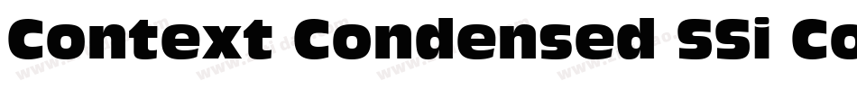 Context Condensed SSi Condensed字体转换